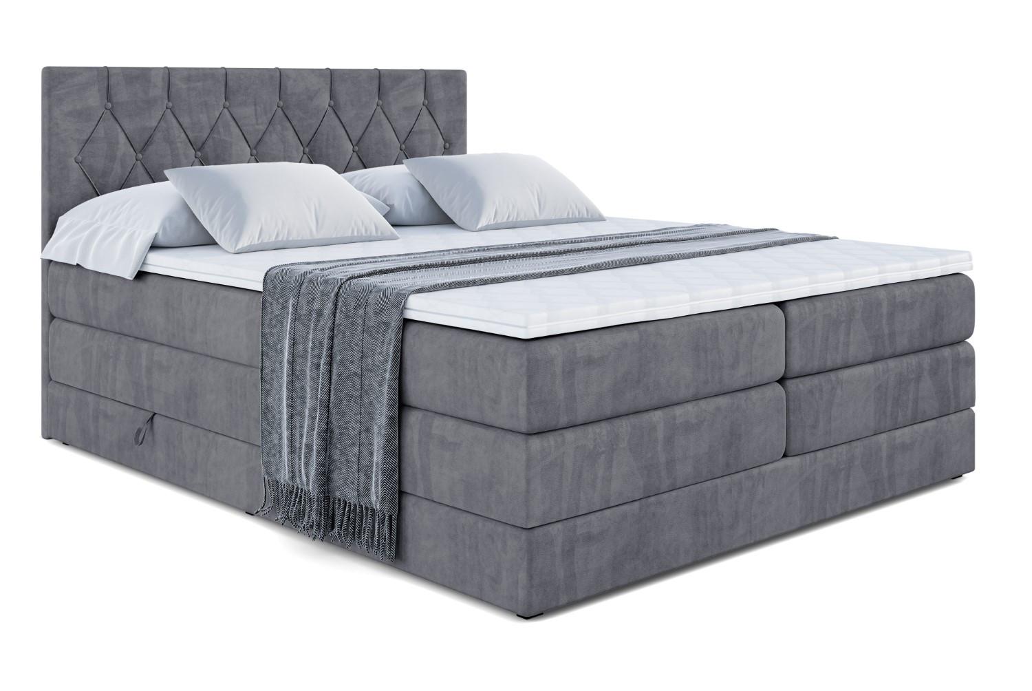 wohnli-moebel-suche-800001227868 Wohnli Möbelsuche - BOXSPRINGBETT VELANTO-BZ KING - 140 x 200 - H3/H4 - Dunkelgrau