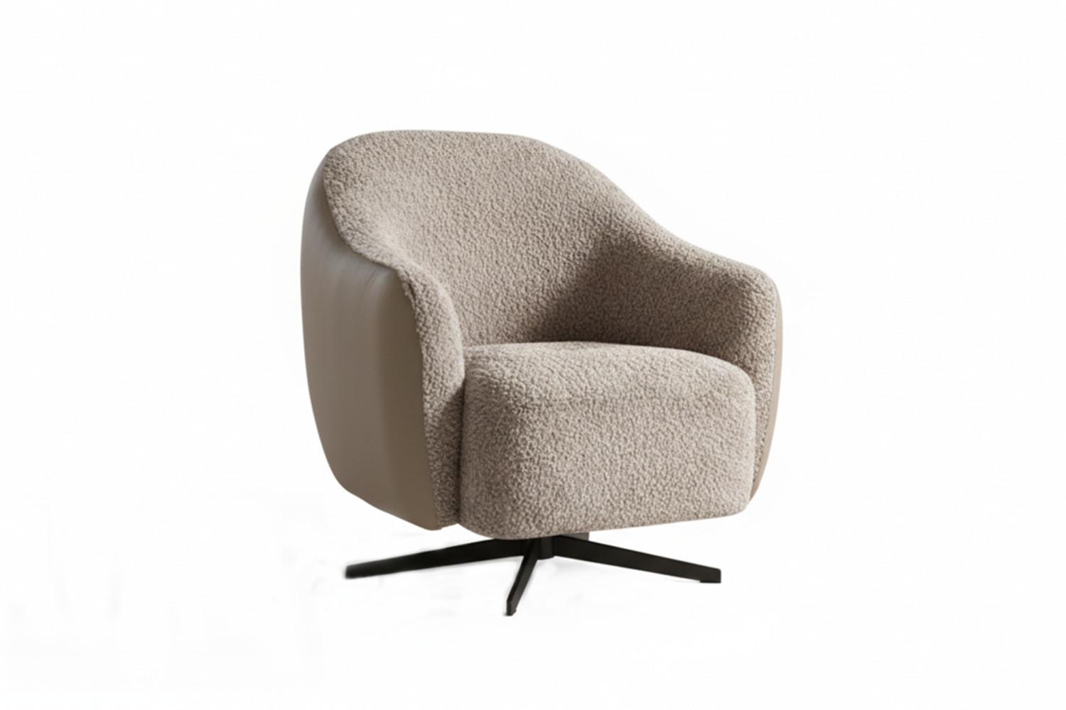 wohnli-moebel-suche-800001244370 Wohnli Möbelsuche - DREHSESSEL BRITTO Taupe Bouclé