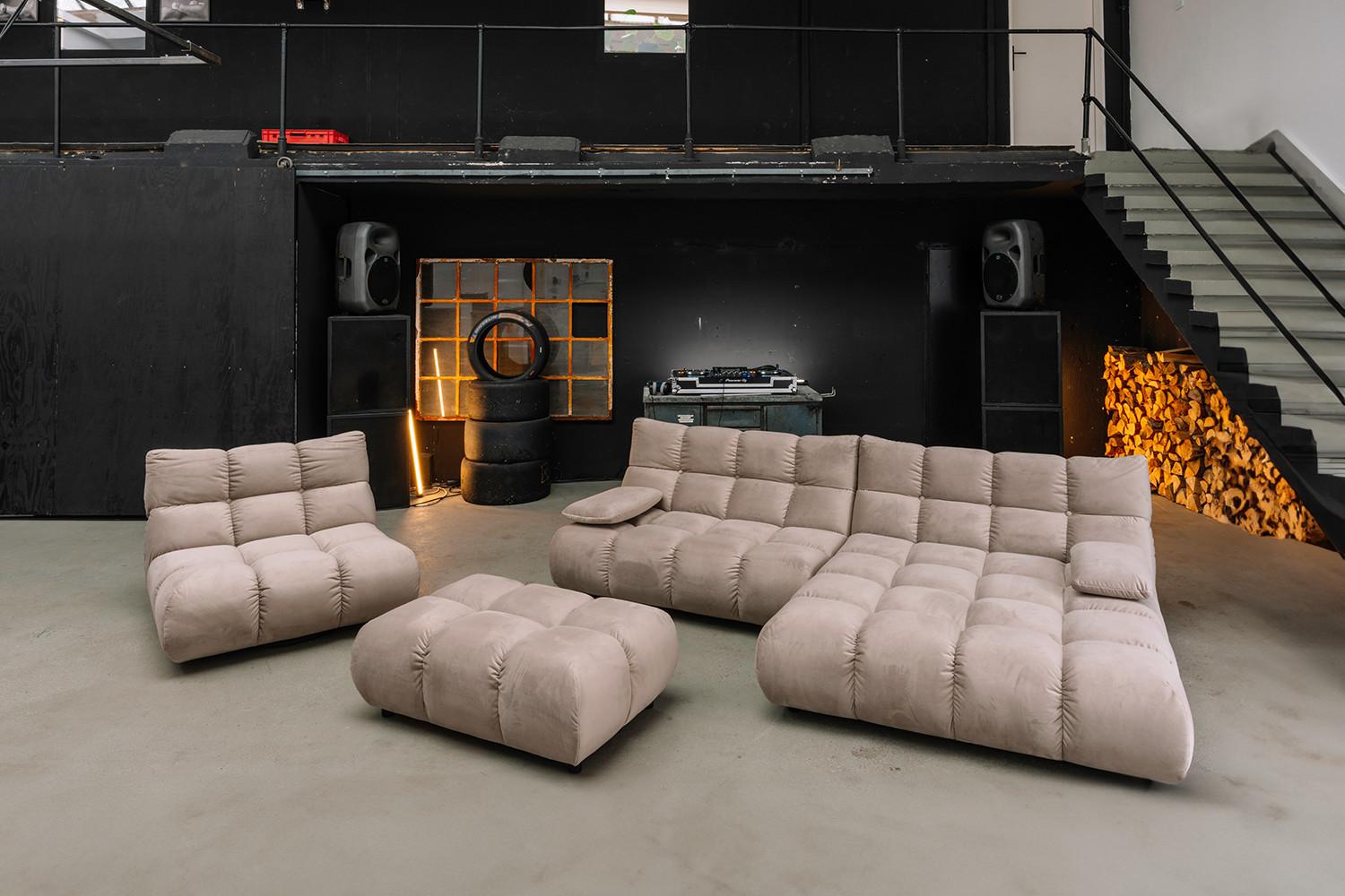 wohnli-moebel-suche-800001244373-1 HOCKERBANK VIVIEN Braun Velvet Textil KAWOLA Möbel > Sessel > Hocker Braun