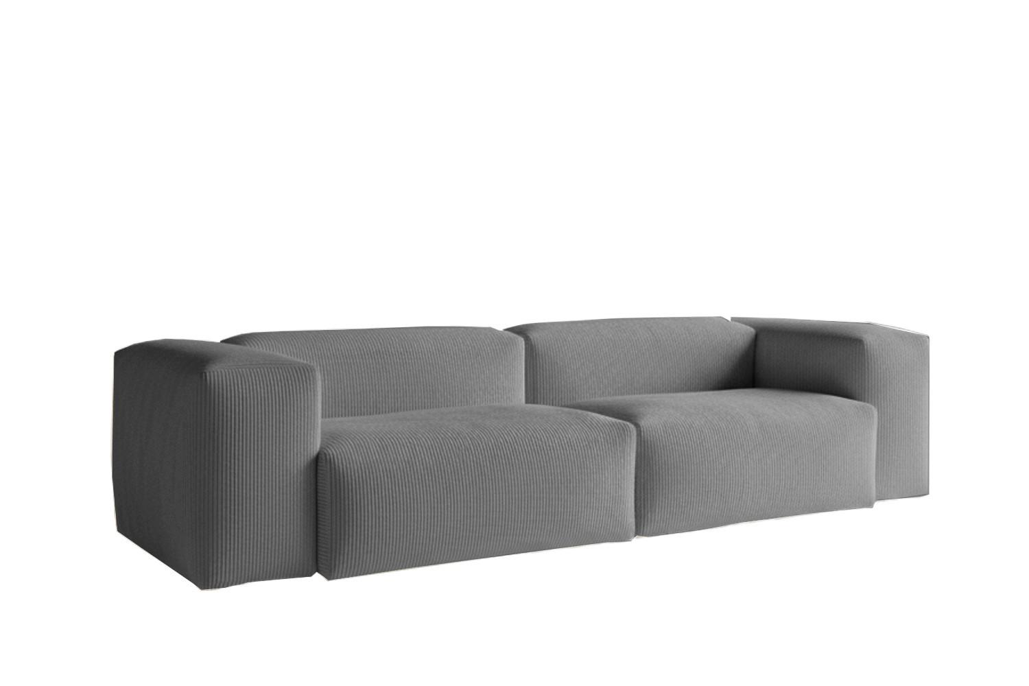 Wohnli Möbelsuche - SOFA CELESTE Grau Cord