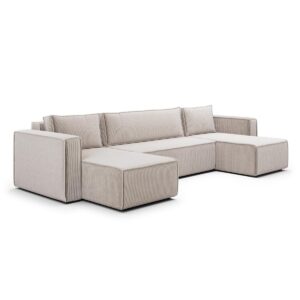 wohnli-moebel-suche-800001246052 Wohnli Möbelsuche - PANORAMASOFA Ezekiel 5 Sitzplätze Beige