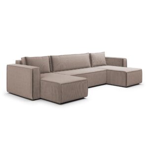wohnli-moebel-suche-800001246055 Wohnli Möbelsuche - PANORAMASOFA Ezekiel 5 Sitzplätze Taupe