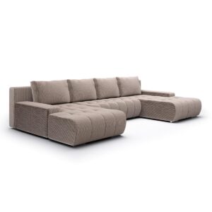 Wohnli Möbelsuche - PANORAMASOFA Jonas 5 Sitzplätze Taupe