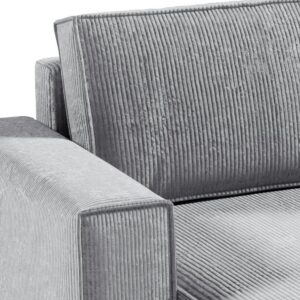 wohnli-moebel-suche-800001246148-1 PANORAMASOFA Isaac 5 Sitzplätze Hellgrau Holzwerkstoff Petits-meubles Möbel > Sofas & Couches > Wohnlandschaften > Wohnlandschaften U-Form Grau