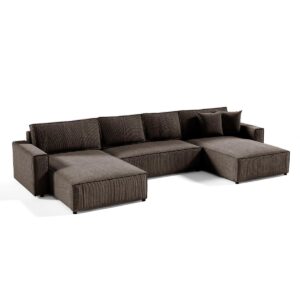 wohnli-moebel-suche-800001246154 Wohnli Möbelsuche - PANORAMASOFA Isaac 5 Sitzplätze Braun