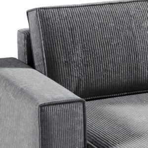 wohnli-moebel-suche-800001246160-1 PANORAMASOFA Isaac 5 Sitzplätze Grau Holzwerkstoff Petits-meubles Möbel > Sofas & Couches > Wohnlandschaften > Wohnlandschaften U-Form Grau