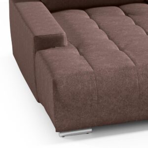 PANORAMASOFA Jonas 5 Sitzplätze Braun Holzwerkstoff Petits-meubles Möbel > Sofas & Couches > Wohnlandschaften > Wohnlandschaften U-Form Braun