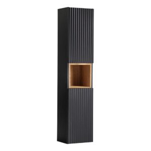 Wohnli Möbelsuche - HÄNGESÄULE Riva Schwarz und Holz