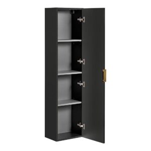 wohnli-moebel-suche-800001246418-1 HÄNGESÄULE Adriel Mattschwarz Holzwerkstoff Petits-meubles Möbel > Schränke > Badezimmerschränke Schwarz