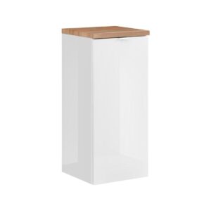 Wohnli Möbelsuche - HÄNGESÄULE April Weiß und Holz