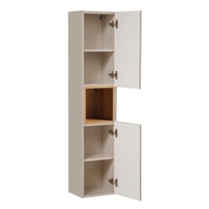 HÄNGESÄULE Manoa Kaschmir Holzwerkstoff Petits-meubles Möbel > Schränke > Badezimmerschränke Beige