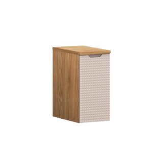 Wohnli Möbelsuche - HÄNGESÄULE Mallory Beige und Holz