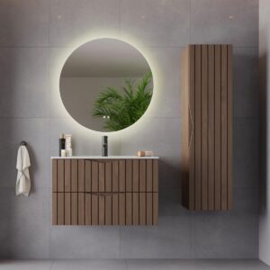 wohnli-moebel-suche-800001246457-1 HÄNGESÄULE Siena Holz und Schwarz Holzwerkstoff Petits-meubles Möbel > Schränke > Badezimmerschränke Schwarz