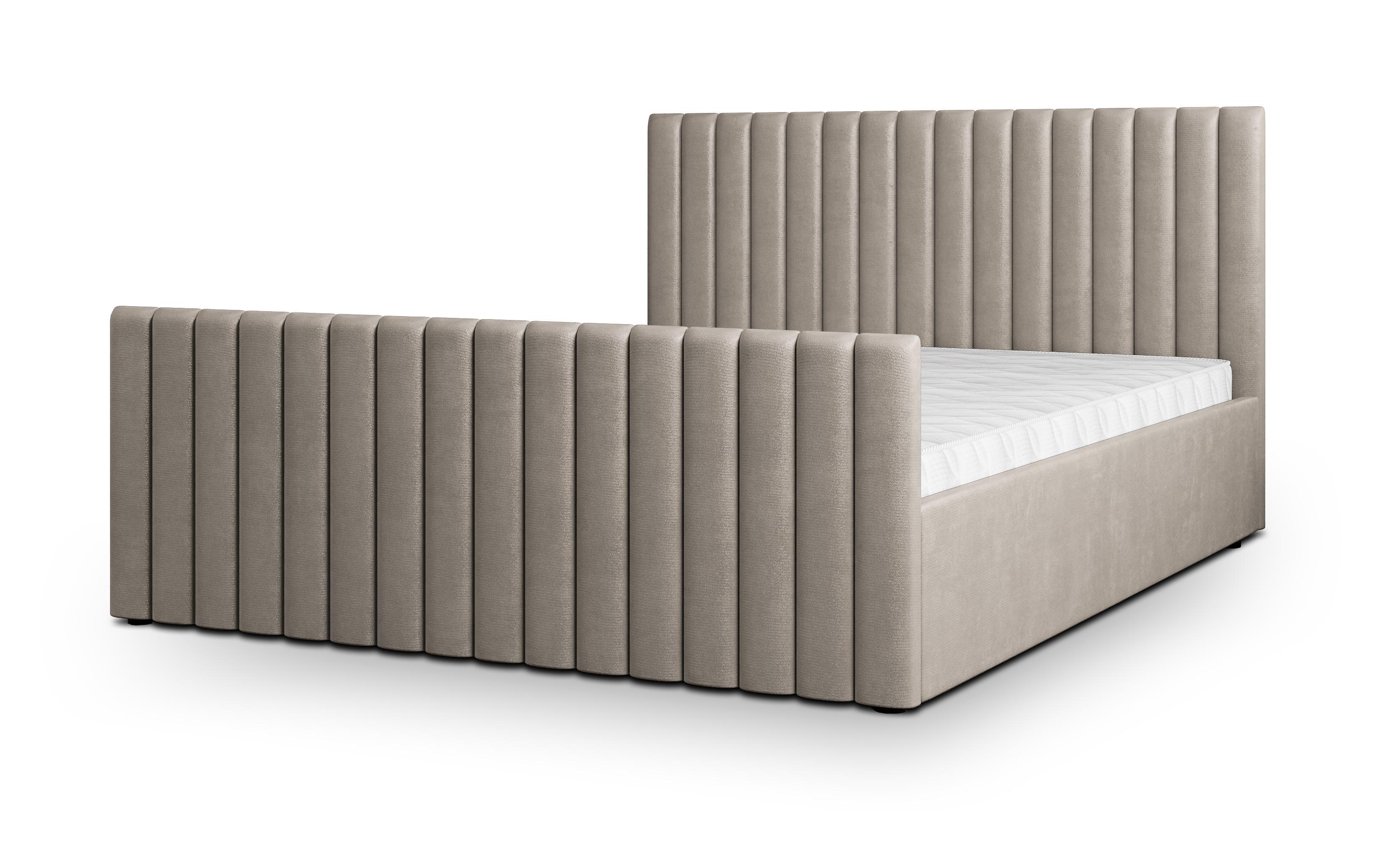 Wohnli Möbelsuche - POLSTERBETT CANOVA 140x200 cm mit Bettkästen - Beige