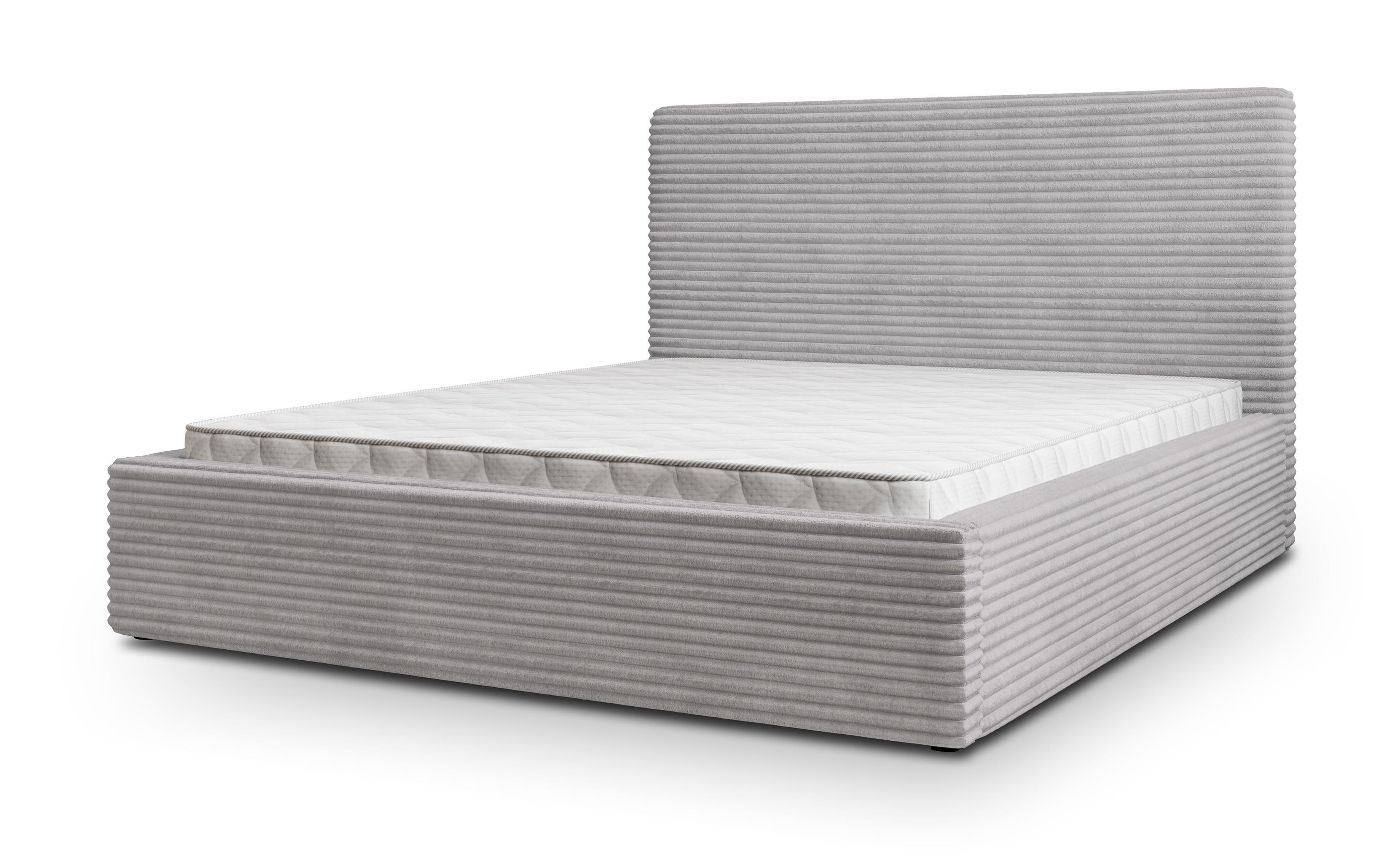 wohnli-moebel-suche-800001246871 Wohnli Möbelsuche - POLSTERBETT MIRETTI 160x200 cm mit Bettkästen - Hellgrau