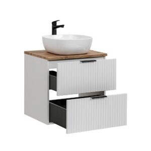 wohnli-moebel-suche-800001247845-1 WASCHTISCH 60.6cm Adriel Weiß Holzwerkstoff Petits-meubles Möbel > Schränke > Badezimmerschränke > Waschtische Weiß