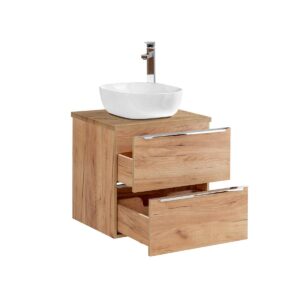 wohnli-moebel-suche-800001247914-1 WASCHTISCH 60.4cm April Holz Holzwerkstoff Petits-meubles Möbel > Schränke > Badezimmerschränke > Waschtische Braun