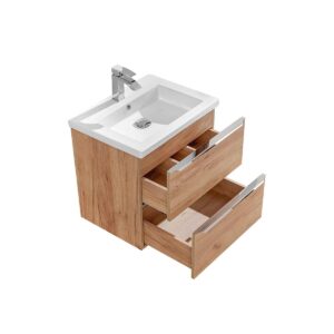 WASCHTISCH 60cm April Holz Holzwerkstoff Petits-meubles Möbel > Schränke > Badezimmerschränke > Waschtische Braun