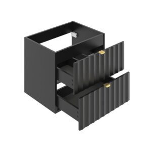 wohnli-moebel-suche-800001247924-1 WASCHTISCH 80.6cm Lexa Schwarz Holzwerkstoff Petits-meubles Möbel > Schränke > Badezimmerschränke > Waschtische Schwarz