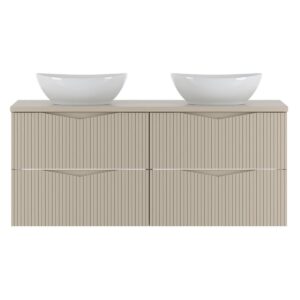 wohnli-moebel-suche-800001247932-1 DOPPELWASCHTISCH 120.6cm Tao Kaschmir Holzwerkstoff Petits-meubles Möbel > Schränke > Badezimmerschränke > Waschtische Beige