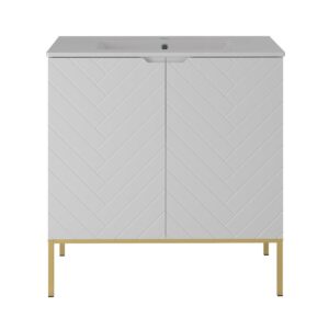 WASCHTISCH 80cm Daria Weiß Holzwerkstoff Petits-meubles Möbel > Schränke > Badezimmerschränke > Waschtische Weiß