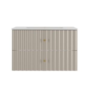 wohnli-moebel-suche-800001247955-1 WASCHTISCH 80cm Izae Kaschmir Holzwerkstoff Petits-meubles Möbel > Schränke > Badezimmerschränke > Waschtische Beige