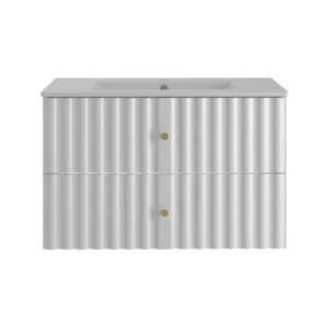 wohnli-moebel-suche-800001247959-1 WASCHTISCH 80cm Izae Weiß Holzwerkstoff Petits-meubles Möbel > Schränke > Badezimmerschränke > Waschtische Weiß