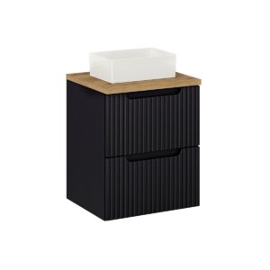 Wohnli Möbelsuche - WASCHTISCH 50.4cm Riva Schwarz und Holz