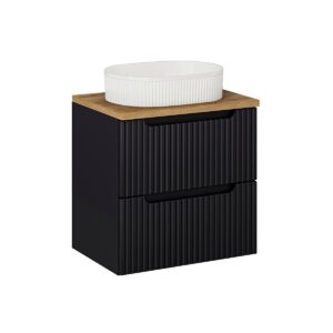 Wohnli Möbelsuche - WASCHTISCH 60.4cm Riva Schwarz und Holz
