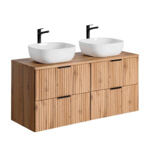 wohnli-moebel-suche-800001248068 Wohnli Möbelsuche - DOPPELWASCHTISCH 120.8cm Adriel Holz in Eichenoptik