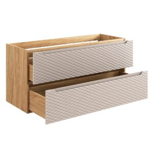 WASCHTISCH 120cm Elora Beige und Holz Holzwerkstoff Petits-meubles Möbel > Schränke > Badezimmerschränke > Waschtische Braun