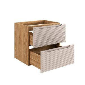 wohnli-moebel-suche-800001248114-1 WASCHTISCH 60cm Elora Beige und Holz Holzwerkstoff Petits-meubles Möbel > Schränke > Badezimmerschränke > Waschtische Braun