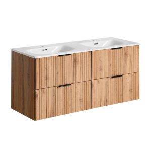 wohnli-moebel-suche-800001248141 Wohnli Möbelsuche - DOPPELWASCHTISCH 120.4cm Adriel Holz in Eichenoptik
