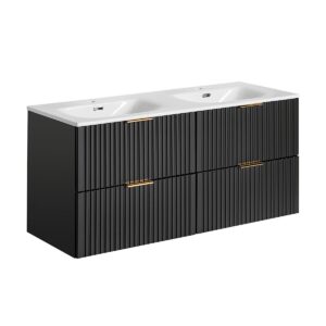 wohnli-moebel-suche-800001248145 Wohnli Möbelsuche - DOPPELWASCHTISCH 120.4cm Adriel Mattschwarz