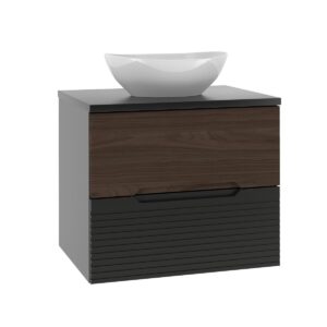 Wohnli Möbelsuche - WASCHTISCH 60.6cm Sylla Schwarz und Holz