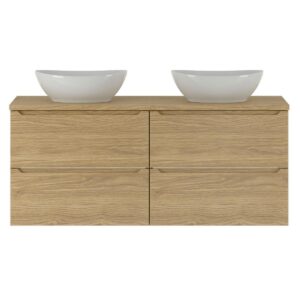 DOPPELWASCHTISCH 120.6cm Viggo Holz Holzwerkstoff Petits-meubles Möbel > Schränke > Badezimmerschränke > Waschtische Braun