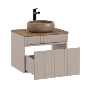 WASCHTISCH 60.4cm Zelie Kaschmir Holzwerkstoff Petits-meubles Möbel > Schränke > Badezimmerschränke > Waschtische Beige