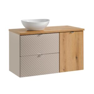 WASCHTISCH 100.4cm Manoa Kaschmir Holzwerkstoff Petits-meubles Möbel > Schränke > Badezimmerschränke > Waschtische Beige