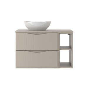 wohnli-moebel-suche-800001248371-1 WASCHTISCH 80.6cm Ellie Kaschmir Holzwerkstoff Petits-meubles Möbel > Schränke > Badezimmerschränke > Waschtische Beige