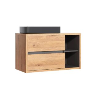 wohnli-moebel-suche-800001248379 Wohnli Möbelsuche - WASCHTISCH 100cm Rigel Holz und Anthrazit