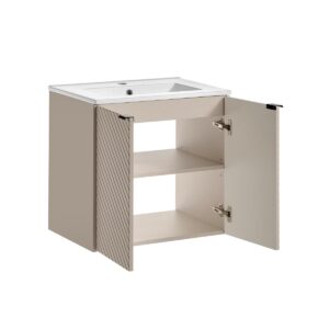 WASCHTISCH 60cm Manoa Kaschmir Holzwerkstoff Petits-meubles Möbel > Schränke > Badezimmerschränke > Waschtische Beige