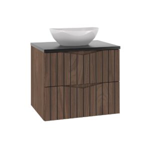 Wohnli Möbelsuche - WASCHTISCH 60.6cm Siena Holz und Schwarz