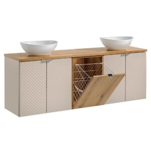 wohnli-moebel-suche-800001248432 Wohnli Möbelsuche - DOPPELWASCHTISCH 160cm Manoa Kaschmir - Holz