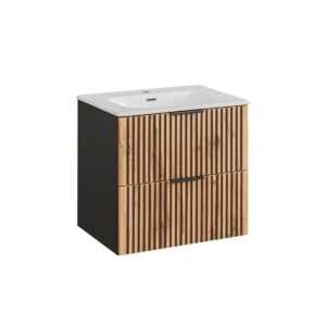 wohnli-moebel-suche-800001248463 Wohnli Möbelsuche - WASCHTISCH 60.2cm Gaia Holz in Eichenoptik und Schwarz