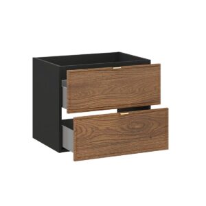 DOPPELWASCHTISCH 120.2cm Elena Holz und Schwarz Holzwerkstoff Petits-meubles Möbel > Schränke > Badezimmerschränke > Waschtische Schwarz