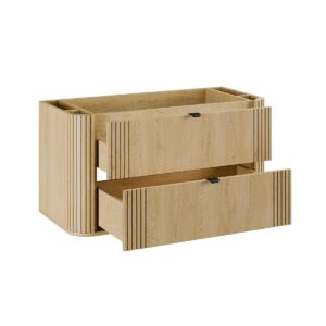 wohnli-moebel-suche-800001248471-1 WASCHTISCH 100.4cm Mila Helle Eiche Holzwerkstoff Petits-meubles Möbel > Schränke > Badezimmerschränke > Waschtische Braun