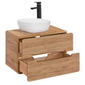 wohnli-moebel-suche-800001248474-1 WASCHTISCH 80cm Arun Holz Holzwerkstoff Petits-meubles Möbel > Schränke > Badezimmerschränke > Waschtische Braun