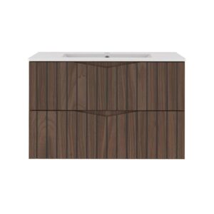wohnli-moebel-suche-800001248478-1 WASCHTISCH 80cm Siena Holz und Schwarz Holzwerkstoff Petits-meubles Möbel > Schränke > Badezimmerschränke > Waschtische Schwarz