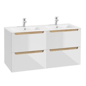 Wohnli Möbelsuche - DOPPELWASCHTISCH 120cm Livia Weiß