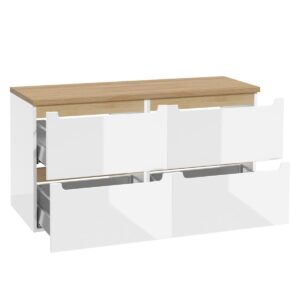 wohnli-moebel-suche-800001248492-1 WASCHTISCH 120cm Livia Weiß Holzwerkstoff Petits-meubles Möbel > Schränke > Badezimmerschränke > Waschtische Weiß